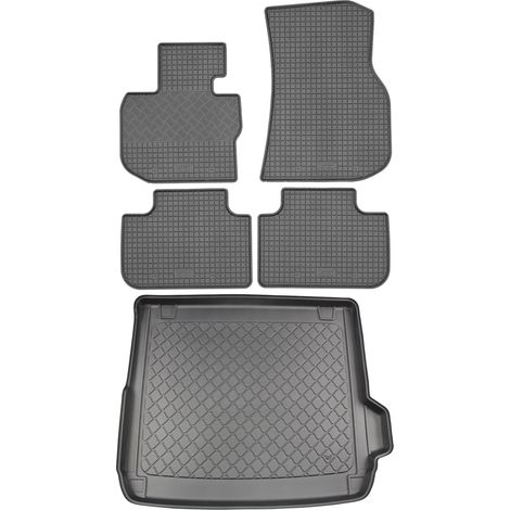 BMW X4 G02 SUV (5 porte) dal 04.2018 SET - tappetini in gomma per auto + tappetino per bagagliaio (1/5)