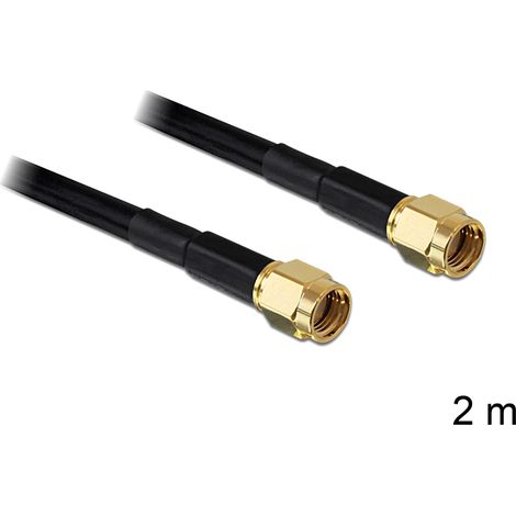 Delock antenna cable rp-sma plug  rp-sma plug lmr195 2 m