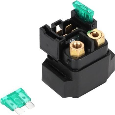 Solenoide de relé de arranque, cobre y plástico invertido, 30 A. Solenoide de relé de arranque de repuesto compatible con XVS1100 99-09. (1/5)