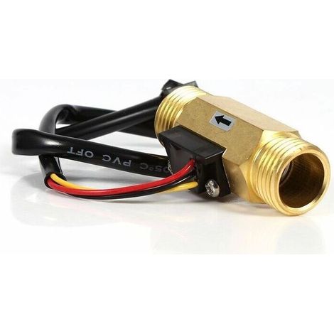 Flow of water G1/2 in copper – Sensor to effect Hall – Range of flow 1-25 L/min – Installation easy for systems of plumbing - 1-25L (1/5)
