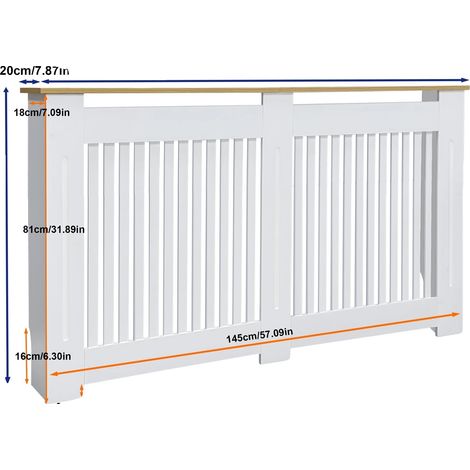 Cache-radiateur, Design moderne minimaliste, Compatibilité polyvalente, L (1/2)