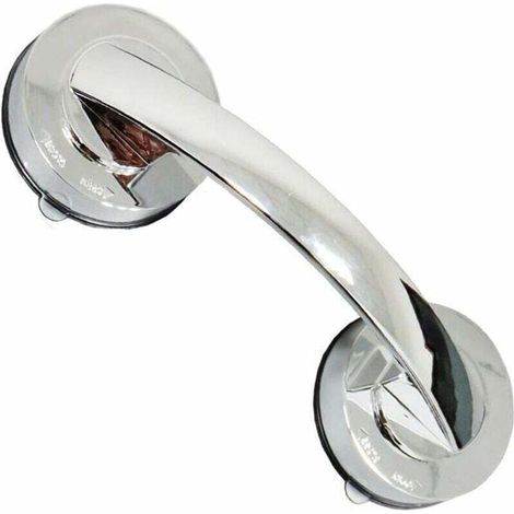 Poignée de Porte à Ventouse, Réfrigérateur Poignée de Porte de Salle de Bain,Bec de Cane,Solide et Exquis,Parfait pour Salle de Bain (Argent) (1/4)
