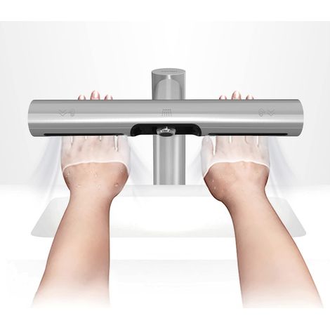 7120 Robinet Sèche-Mains Lavage et séchage Automatique en Un Seul Robinet Sèche-Mains Brossé (1/5)