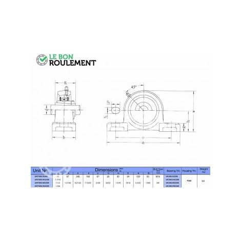Palier fonte UKP309+H2309