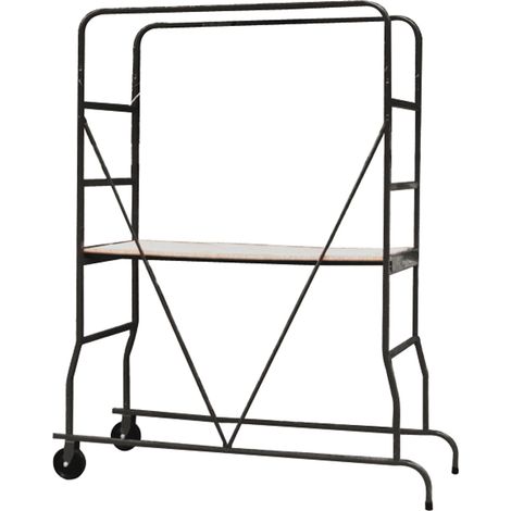 Trabattello ponteggio in acciaio h175 cm con ruote portata 120kg step up Archimede (1/2)