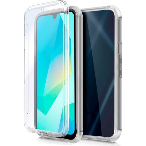 Funda COOL Silicona 3D para Samsung A165 Galaxy A16 / A 16 5G (Transparente Frontal + Trasera)