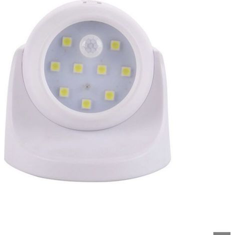 blanc Applique murale extérieure avec détecteur de mouvement Éclairage extérieur à LED de 1000 lumens Éclairage sans fil alimenté (1/5)