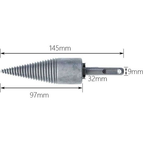 Mèches pour bois de chauffage Alésoirs Outils de perage Poinons en bois Fendre du bois B, Ensoleillé (1/2)
