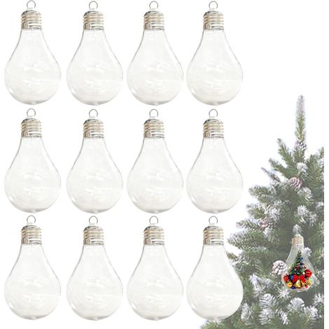 Boules de Noël remplissables - ampoules transparentes articles de (1/5)