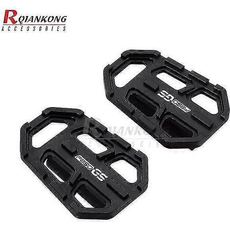 Motorradzubehör: Vergrößerte Hinterradbremshebel, Fußrastenauflagen für BMW R1200GS (2013–2018) – F850GS Logo