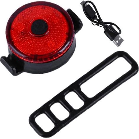 Luz para bicicleta - Recargable por USB - Alta eficiencia e impermeable - Fácil de instalar - Visible de día y de noche (1/5)