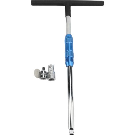 Chiave a T, bussola con attacco quadro da 3/8" con adattatore da 1/4" e 1/2"