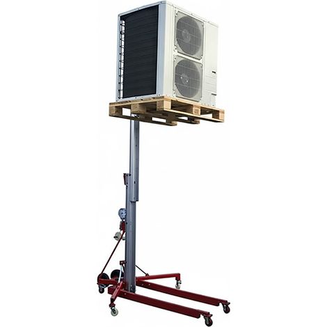 Matisère – Monte charge 350kg – Hauteur max 3500mm – Levée manivelle précise – Mât télescopique aluminium – 300752