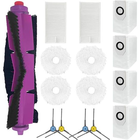 Set di accessori di ricambio FOREHILL da 15 pezzi per aspirapolvere EUREKA J12 Ultra: 1 spazzola principale, 4 spazzole laterali, 2 filtri, 4 panni per mocio (1/5)