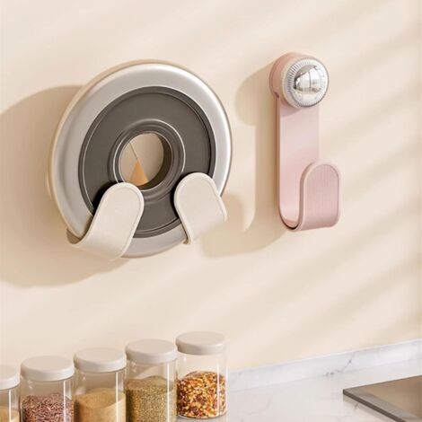 QORVA-Lot de 2 supports de couvercle à ventouse pour casseroles, couvertures, pots et planches à découper, organisateurs de cuisine, faciles à installer (1/4)
