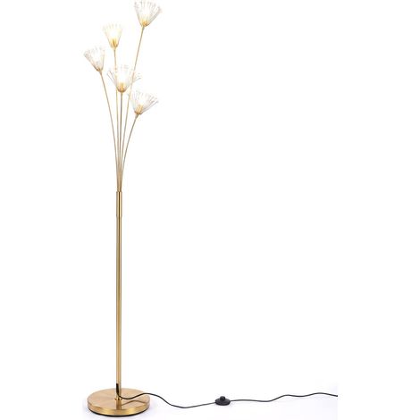 COSTWAY Lampada da Soggiorno a Forma di Dente di Leone, 28 x 180 cm (1/5)