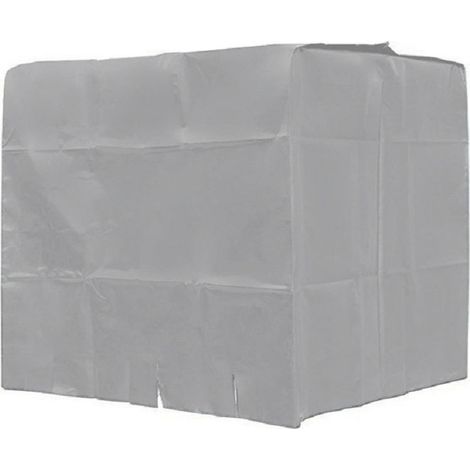 Couvercle anti-poussière de couvercle de seau 1000L, couvercle de protection de couvercle de seau de tonne de réservoir d'eau IBC, couvercle de réservoir d'eau en tissu Oxford 210D,argent (1/4)
