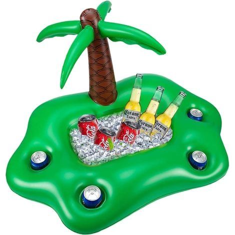 Bouee Piscine,Bar Flottant pour Piscine,Bar Gonflable Piscine,Bar Piscine,Porte Gobelet Gonflable,Palmier Gonflable (1/5)