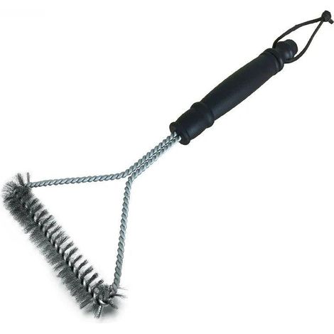 Brosse de nettoyage pour barbecue TKS, outil de nettoyage en acier inoxydable antiadhésif, petit format. Accessoires pour barbecue. (1/5)
