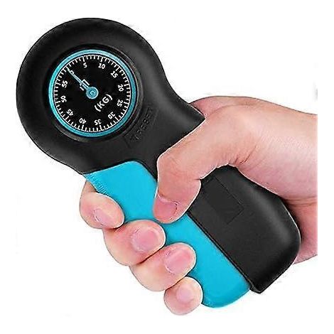 Dynamomètre de force de préhension, appareil de mesure de la force des mains, dynamomètre numérique, appareil de renforcement des poignets, bleu (1/5)