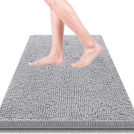 Tapis de sol en chenille gris argenté + 5080cm