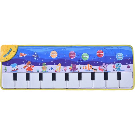 Tapis de piano pour enfants pliable en tissu doux et lumineux, tapis de danse musical, jouet éducatif (1/5)