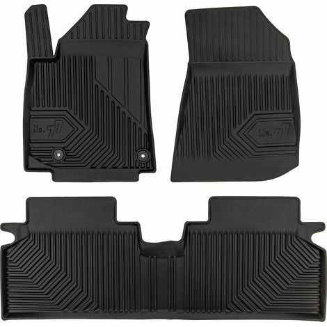 Tapis de Sol de Voiture pour Kia Niro EV II 2022-2025 TPE Imperméable Noir 3Pcs