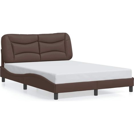 Maison Exclusive - Bettgestell ohne Matratze "Hvar" Braun 120x200 (1/5)