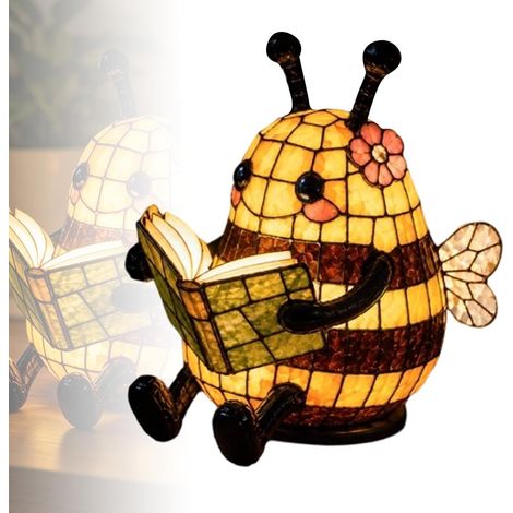 Lampe de lecture abeille, bureau en forme d'animal 3D mignon avec (1/5)