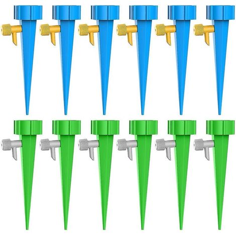 12-teiliges Tropfbewässerungsset mit Ventilen, einstellbares automatisches Bewässerungssystem für Pflanzen, Garten, Innen- und Außenbereich. (1/4)