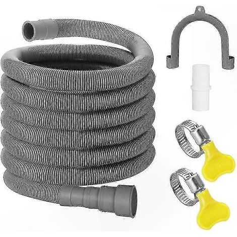 Kit d'extension universel pour tuyau de vidange de machine à laver, 3 m (10 pi) avec support et connecteur E (1/5)