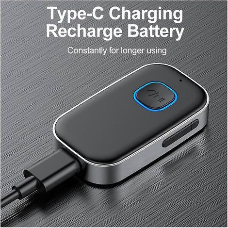 Récepteur Bluetooth 5.0 pour voiture, adaptateur AUX Bluetooth à réduction de bruit, casque stéréo/filaire/appareils portables (1/5)