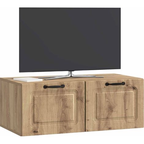 vidaXL Wall-Mounted TV Cabinet Artisan Oak 78.5 x 41 x 30 cm (1/4)