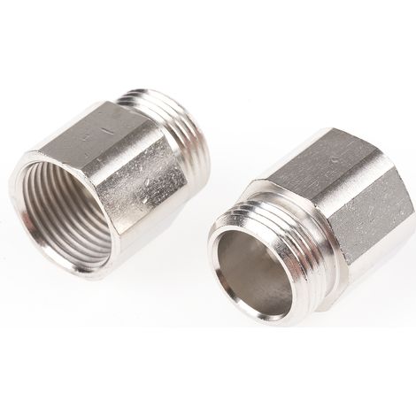 Raccord de gaine RS PRO PG13.5  M20, taille 13mm en Laiton ( Prix pour Paquet de 5 )