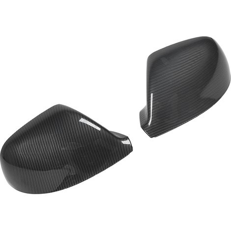1 paire de couvercles de rétroviseur de porte de voiture, résistants aux rayures, capuchons de boîtier de rétroviseur pour Transporter T5.1 T6, Style Fiber de carbone (1/5)