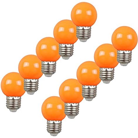 E27 Orange Wave Light LED Petite Edison Vis Couleur Ampoule 2 W Ampoule économie d énergie équivalente 20 W Ampoule Convient Patio (1/4)