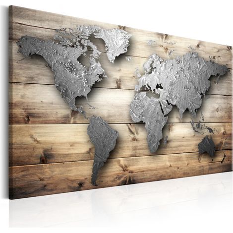 Tableau Imprimé "Silver World" 40 x 60 cm (1/2)