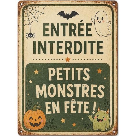 Decoration Metal Plaque Little Monsters (1/5)