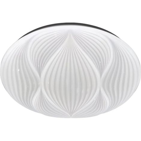 TRADE SHOP - Lampada Da Soffitto Plafoniera Decorata Bianco Led 60w Luce Fredda 6500k Ip20 69771 - (1/5)
