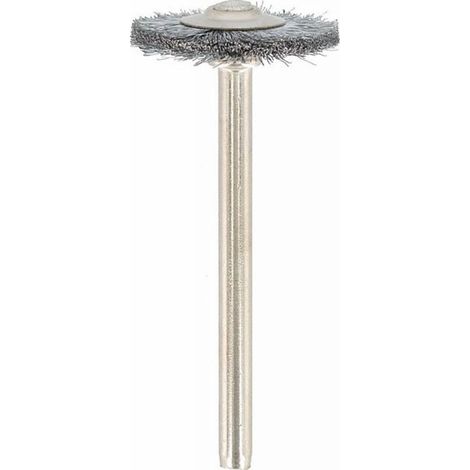 Dremel 428 Juego de accesorios de cepillos de acero al carbono, 2 cepillos (19 mm) para limpiar y eliminar el óxido de los materiales metálicos (1/4)
