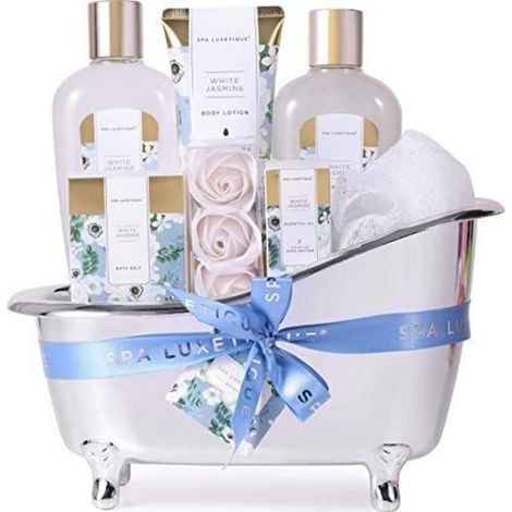 Badeset 8tlg Ätherisches Öl Wellness Muttertagsgeschenk Jasmin (1/5)