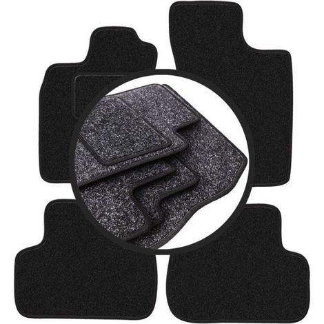 Tapis De Voiture - Polypropylène - Pour Renault Twingo I Berline 1993-2006 - Anthracite - Lot De 4 (1/5)