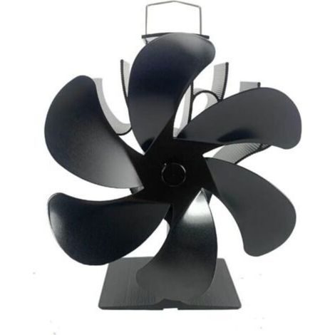 Un ventilateur de poêle à 6 pales, un ventilateur de cheminée et un ventilateur de poêle à bois doté d'une conception intelligente qui contribue à chauffer rapidement votre espace de vie. (1/5)