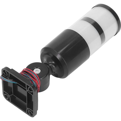Lampe de signalisation industrielle BERM, tour LED 2 couleurs pliable avec buzzer, 12-24VDC, feu de warning pour machine (1/5)