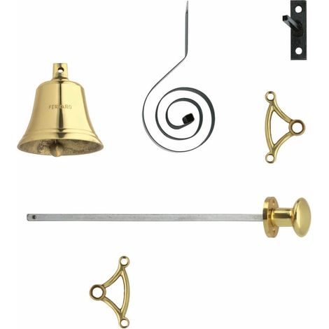 Sonnette classique/sonnette Chimea laiton laqué - 0013.399010