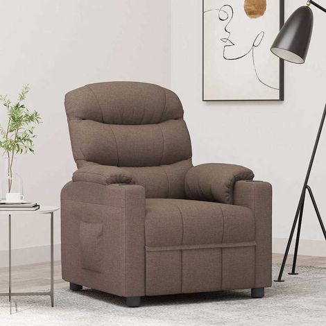 Fauteuil inclinable-Chaise de relaxation-Fauteuil Relax Taupe Tissu 450561 (1/5)