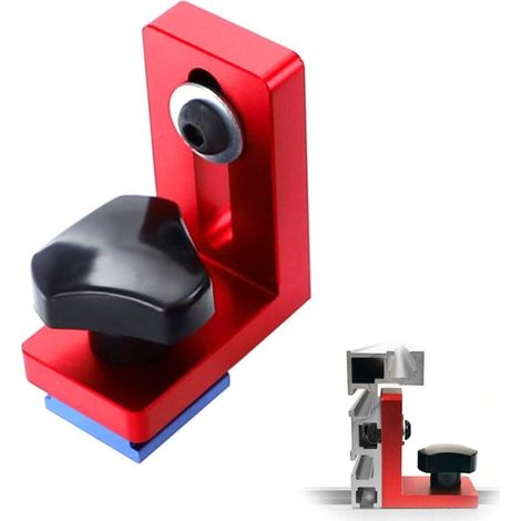 30mm T-Slot Rail Support, Cutting Stop, Guide for Wood Milling - Precision and Ease of Use (1/5)