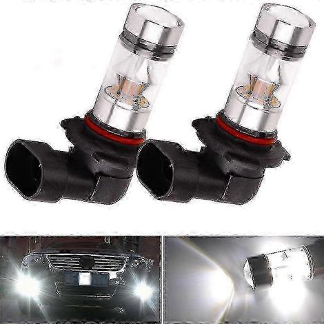 ampoules LED projecteur antibrouillard 9005 HB3 6000K 100W blanc brillant FMI29 compatibles avec les véhicules automobiles (1/5)