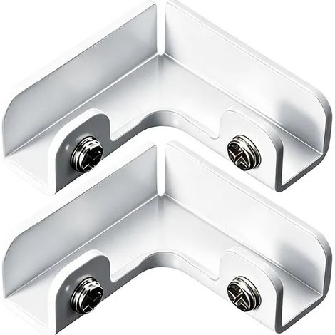 Support de pied réglable en alliage d'aluminium (-F-8 pouces) - Pinces d'angle étanches en aluminium blanc - Support de carrelage robuste et résistant à la rouille (1/5)