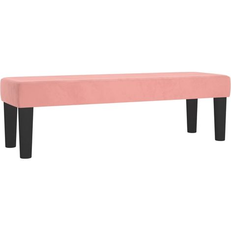 Panca rosa 100 x 30 x 30 cm velluto 020010681